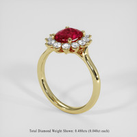 1.59 Ct. Ruby Ring, 14K Yellow Gold 2