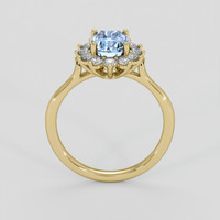 2.52 Ct. Blue Sapphire Ring, 14K Yellow Gold 3