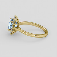 2.52 Ct. Blue Sapphire Ring, 14K Yellow Gold 4