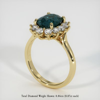 3.42 Ct. Sapphire Ring, 14K Yellow Gold 2