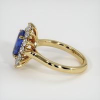 1.57 Ct. Blue Sapphire Ring, 18K Yellow Gold 4