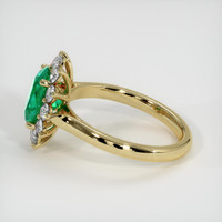 2.12 Ct. Emerald Ring, 18K Yellow Gold 4