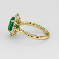 1.89 Ct. Emerald Ring, 18K Yellow Gold 4
