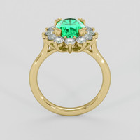 1.87 Ct. Emerald Ring, 18K Yellow Gold 3