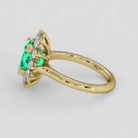 1.87 Ct. Emerald Ring, 18K Yellow Gold 4