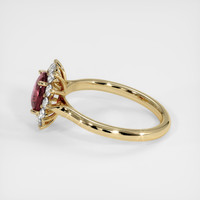 1.19 Ct. Pink Sapphire Ring, 18K Yellow Gold 4