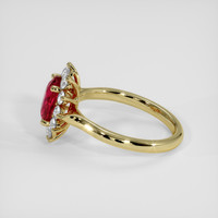 1.59 Ct. Ruby Ring, 18K Yellow Gold 4