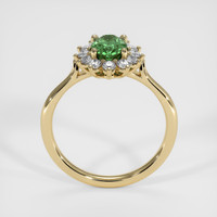 1.50 Ct. Green Sapphire Ring, 18K Yellow Gold 3
