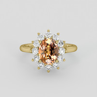 2.50 Ct. Brown Sapphire Ring, 18K Yellow Gold 1