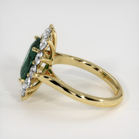 3.55 Ct. Green Sapphire Ring, 18K Yellow Gold 4
