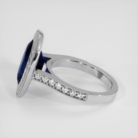 5.64 Ct. Blue Sapphire Ring, Platinum 950 4