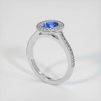 1.48 Ct. Blue Sapphire Ring, Platinum 950 2