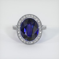 7.66 Ct. Sapphire Ring, Platinum 950 1