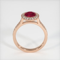 2.55 Ct. Ruby Ring, 14K Rose Gold 3