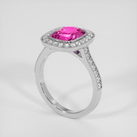 3.03 Ct. Pink Sapphire Ring, 10K White Gold 2