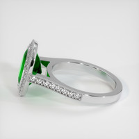 3.07 Ct. Emerald Ring, 18K White Gold 4