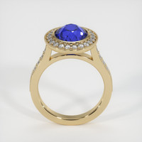3.30 Ct. Blue Sapphire Ring, 14K Yellow Gold 3