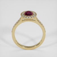 0.89 Ct. Ruby Ring, 14K Yellow Gold 3