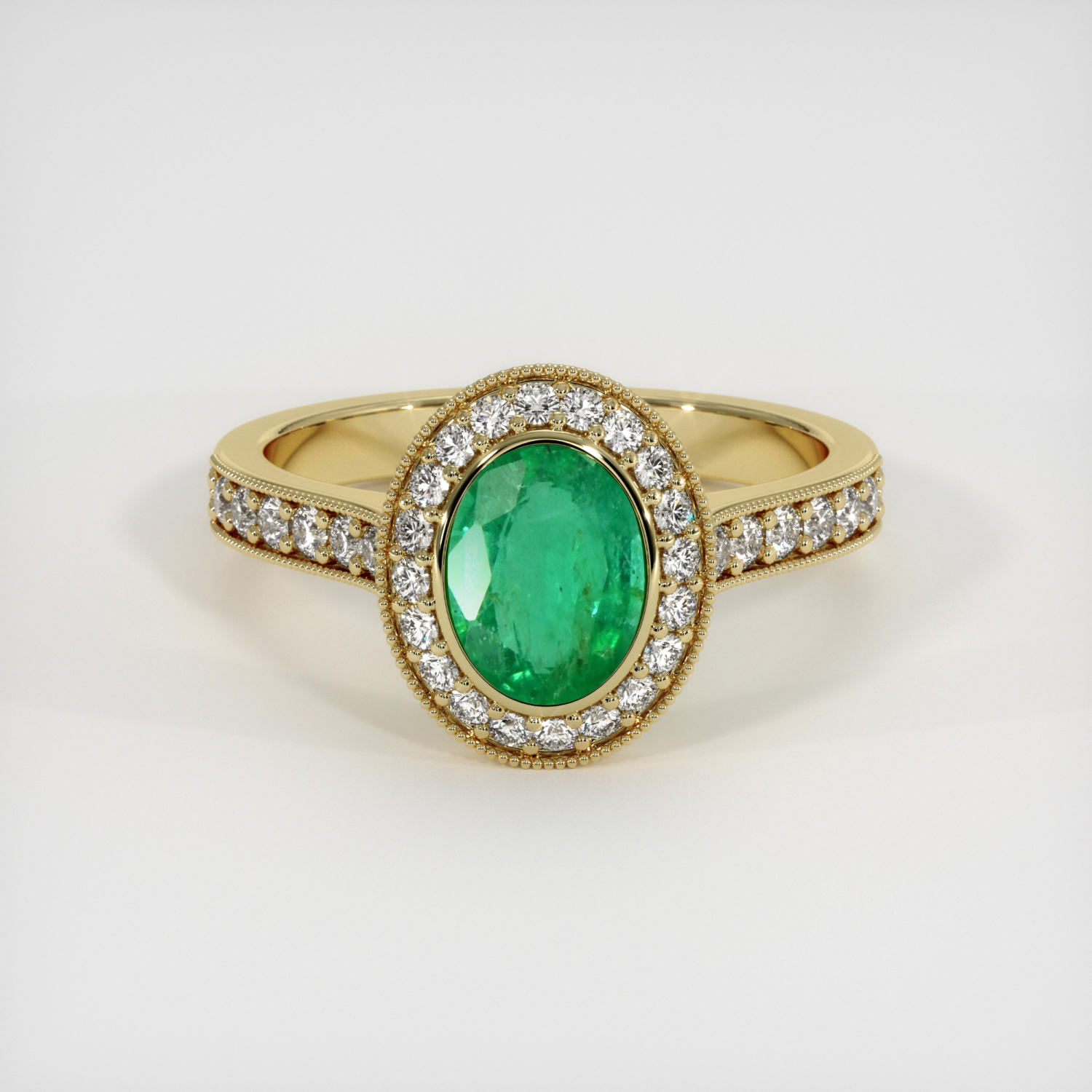 Emerald Ring 0.89 Ct. 18K Yellow Gold | The Natural Emerald Company