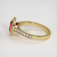 1.39 Ct. Ruby Ring, 18K Yellow Gold 4