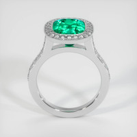 3.30 Ct. Emerald Ring, Platinum 950 3