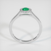 0.56 Ct. Emerald Ring, Platinum 950 3