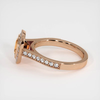 1.36 Ct. Orangish Brown Sapphire Ring, 14K Rose Gold 4