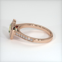 1.28 Ct. Yellow Sapphire Ring, 14K Rose Gold 4