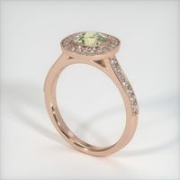 1.28 Ct. Yellow Sapphire Ring, 18K Rose Gold 2