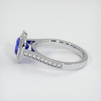 1.47 Ct. Blue Sapphire Ring, 14K White Gold 4