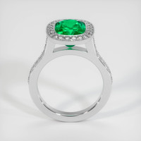 2.96 Ct. Emerald Ring, 18K White Gold 3