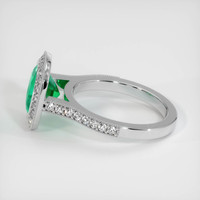 2.32 Ct. Emerald Ring, 18K White Gold 4