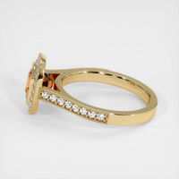 1.36 Ct. Orangish Brown Sapphire Ring, 14K Yellow Gold 4