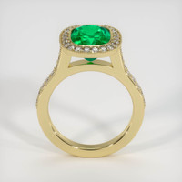 2.96 Ct. Emerald Ring, 18K Yellow Gold 3