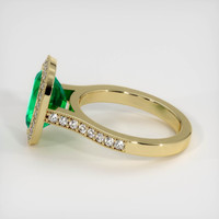 2.96 Ct. Emerald Ring, 18K Yellow Gold 4