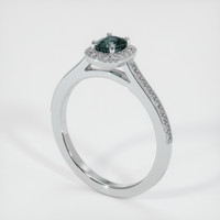 0.92 Ct. Sapphire Ring, Platinum 950 2