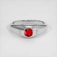 1.11 Ct. Ruby Ring, Platinum 950 1