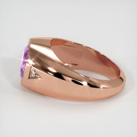 2.53 Ct. Purplish Pink Sapphire Ring, 14K Rose Gold 4