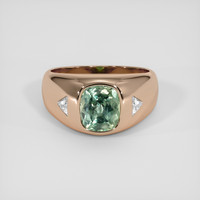 2.78 Ct. Green Sapphire Ring, 18K Rose Gold 1