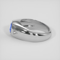 3.03 Ct. Blue Sapphire Ring, 10K White Gold 4