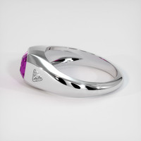 1.57 Ct. Pinkish Purple Sapphire Ring, 10K White Gold 4