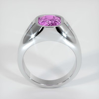 2.53 Ct. Purplish Pink Sapphire Ring, 14K White Gold 3