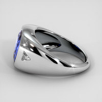 5.56 Ct. Blue Sapphire Ring, 18K White Gold 4