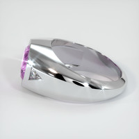 2.53 Ct. Purplish Pink Sapphire Ring, 18K White Gold 4