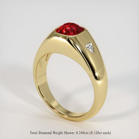 2.98 Ct. Ruby Ring, 14K Yellow Gold 2