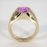2.53 Ct. Purplish Pink Sapphire Ring, 14K Yellow Gold 3