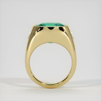 7.62 Ct. Emerald Ring, 18K Yellow Gold 3