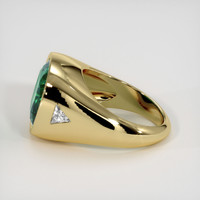 7.62 Ct. Emerald Ring, 18K Yellow Gold 4