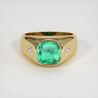 2.04 Ct. Emerald Ring, 18K Yellow Gold 1