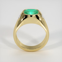 2.04 Ct. Emerald Ring, 18K Yellow Gold 3